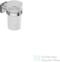 Kludi VELA S fali pohártartó üveg pohárral, króm 2597505 (2597505)