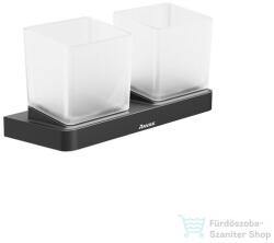 Ravak 10° TD 220.20 dupla pohártartó, fekete X07P558 (X07P558)