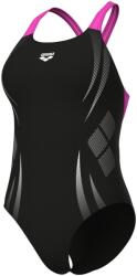 arena Дамски бански костюм Arena Womens Poseidonia Swim Pro Back Swimsuit - Black/Pink