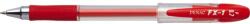 PENAC Pix cu gel, varf 0.7 mm, cu grip, rosu, PENAC FX-1 (P-BA1903-02F)