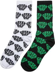 Mr. Tee Green Day Socks 2-Pack black/white