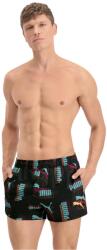 PUMA Бански гащета Puma Men's Logo Print Swim Shorts - Blk/Blu/Or/Rd