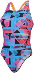 Speedo Бански костюм Speedo Women's Allover Digital Powerback One Piece Swimsuit - Siren Red/Blue