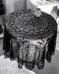 KILLSTAR Față de masă KILLSTAR - Asra Lace - Negru - KSRA010365 Lenjerie de pat
