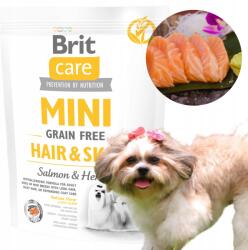 Brit Care Mini Gabonamentes Szőr- És Bőrápoló Táp Lazaccal 400g