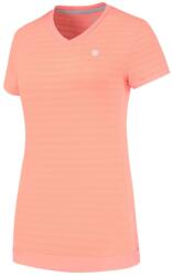 K Swiss Дамска тениска K Swiss KS Hypercourt V-Neck T-Shirt Womens - Desert Flower