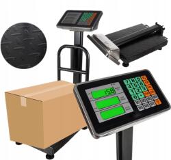 PAKO Elektronikus raktári mérleg fekete, bolti áru mérleg LCD kijelzővel, 150 kg-ig (Waga Magazynowa Elektroniczna Czarna 150 kg)