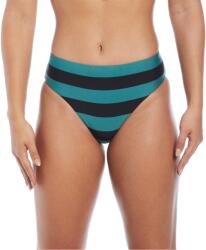Nike Statement Stripe Mid Waist Bikini Bottom - Black