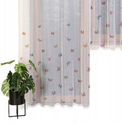  Jacquard függöny fehér függöny erkélyre gyerekszoba 220x300 pillangók (MOTYLKI 220x300)