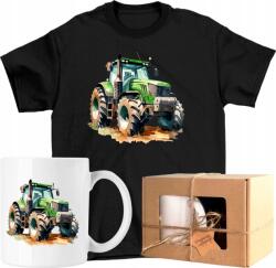  Bögre szett Póló traktor zöld mezőgazdasági traktor 4 Kész Ajándék 116 (AP7.023.116)