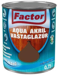 Factor Aqua Akril vastaglazúr - aranytölgy XTR 0, 75 l (FACT962)