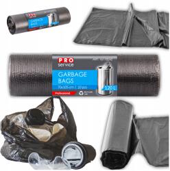PAKO 10 db-os szemeteszsák, fekete Ldpe, szivárgásmentes, rugalmas, 70x105 cm, 120 literes (Worki 10szt Na Odpady Śmieci Pro 70x105 120l)