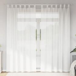 VidaXL Fátyolfüggöny hurkokkal 2 db fehér 140x245 cm (4102334)