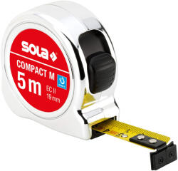 SOLA -Metál Compact MCO5 SB (19mm) Mágneses mérőszalag 5m falra akasztható (SOLA-50520501)