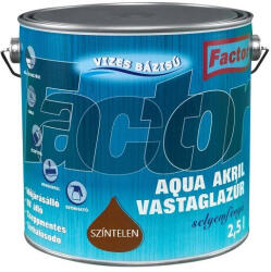Factor Aqua Akril vastaglazúr - színtelen XTR 2, 5 l (FACT931)