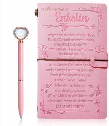  Jegyzettömb Napló A5 Ajándék Bőr Golyóstoll Rózsa szett