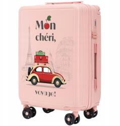 Wings 4 kerekű kabinbőrönd kicsi Abs kézipoggyász Wings repülőgéphez (CS-BNT01-S-PINK-T2)