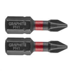 GRAPHITE Csavarhúzó bit PH1 2db/csom (GRA57H960)