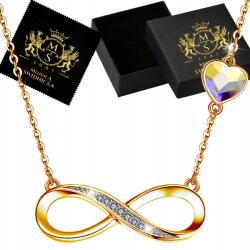 Mennica Świdnicka Nyaklánc Arany Ezüst 925 Medál Celeb Infinity Aranyozott