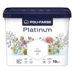 Poli-Farbe Platinum beltéri falfesték Matt Latex Fehér F11 10l (PO1010103023)