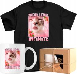  Bögre szett Póló cica kedves brainrot vicc Kész Ajándék 140 (AP44.57.140)