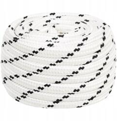 VidaXL Fonott vitorlás zsinór, fehér, 20 mm x 50 m, poliészter (152790)