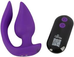 Sweet Smile Smile - 2in1 anál vibrátor és csiklóizgató (lila) - sexshopcenter