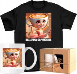  Bögre szett Póló Ballerina Cappuccino kávé 2 Kész Ajándék 116 (AP44.2.116)