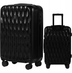 Wings Bőrönd Közepes Tágas XL cipzáras Tsa Utazó Poggyász (PC-190-BLACK-M)