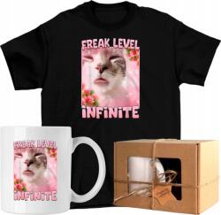  Bögre szett Póló cica kedves brainrot 1 Kész Ajándék 140 (AP44.57.140)