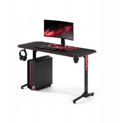 Diablo Chairs Diablo X-mate 1400 Gamer Asztal 140cm Tartók és Egérpad, Fekete (1746)