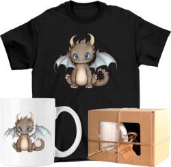  Bögre szett Póló Sárkány Gyerek Kedves 3 Kész Ajándék 140 (AP45.175.140)