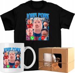  Bögre szett Póló john pork malac brainrot vicc 1 Kész Ajándék 104 (AP44.51.104)