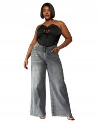 Missguided Szürke Farmer Harang Magas Derekú Plus Size 46 1JH