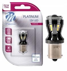 m-tech Osram Led P21W izzó, 14x2835 Smd, fehér, canbus