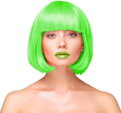 PartyPal Paróka, rövid, egyenes, neon zöld