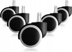 Forgó Görgők Puha Felülettel Forgószékekhez, Irodai Székekhez, 5 Darabos Szett, 50MM (TS0070)