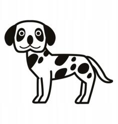  Autós matrica kutyus 15cm x 11cm