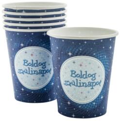 Boldog Születésnapot pohár - Kék 6db