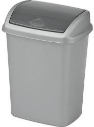 Keter Szemetes kuka Curver® DOMINIK 10L, ezüst/grafit (ST2211255)