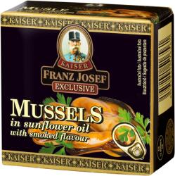 Kaiser Franz Josef Exclusive kagyló napraforgóolajban füstölt ízesítéssel 80 g
