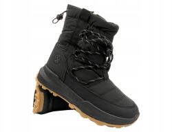 News Női hótaposó, fekete, textil, cipőpolár bélés, fűzős, Size 36-42 (24SN26-7926 BLACK)