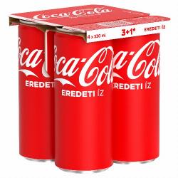Coca-Cola colaízű szénsavas üdítőital 4 x 330 ml - cooponline