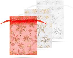  Organza ajándéktasak 3 féle 10x15cm
