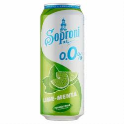 Soproni lime-mentás alkoholmentes sörital 0, 0% 500 ml - cooponline