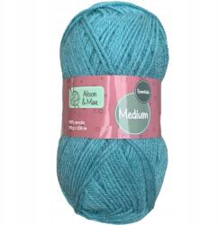Alison & Mae Fonal Akril Vastag Türkizkék Alison&Mae 100g/238m Horgoláshoz (8715275290651)