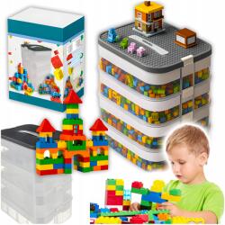 Kruzzel 25758 Játéktároló Doboz Játéktartó Esztétikus, Erős, 4 szintes, 29 literes (KRUZZEL 25758 BOX DO SALONU MOCNY 4poz. 29l)