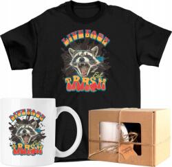  Bögre szett Póló mosómedve kedves vicces panda 2 Kész Ajándék 128 (AP29.0270.128)