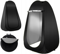 PAKO Nami Sátor Öltöző Zuhanyzó Wc Hordozható Kemping Kabin Fekete