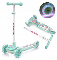 meteor Gyerek háromkerekű roller Led kerekek összecsukható egyensúlyozó 50 kg-ig Meteor (17749)